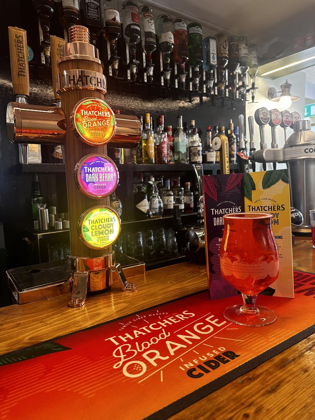 Craft beers and ales on offer